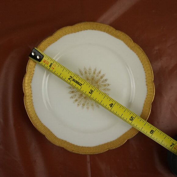 Vintage Limoges Haviland France Gold Trim Small Plates – Lot of 3, Shabby Chic - Picture 10 of 11